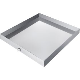 27 x 25 x 2.5 Inch Washing Machine Pan 304 Stainless Steel Washing Machine Drain Pan 18 GA Thickness Heavy Duty Compact Washer Drip Tray with Dra